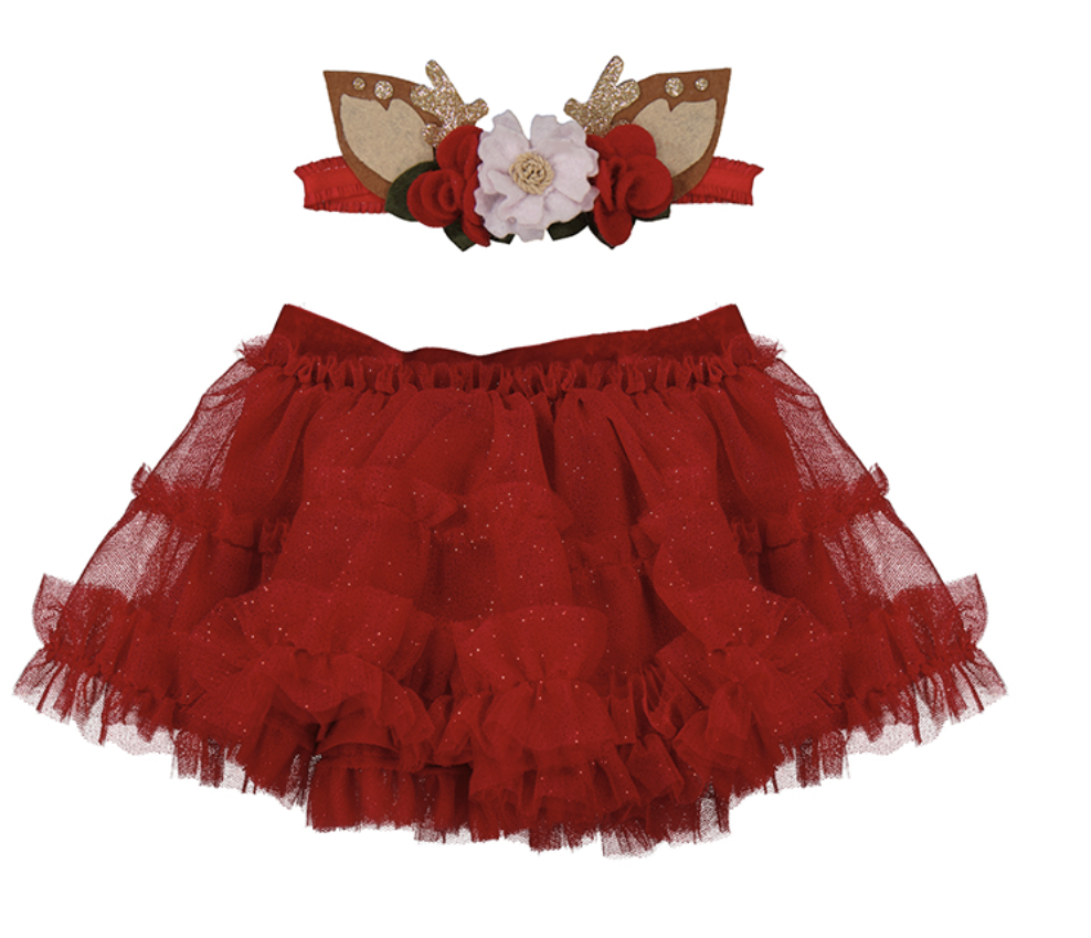 Mayoral 2803 70 Skirt/Diadem Set Red