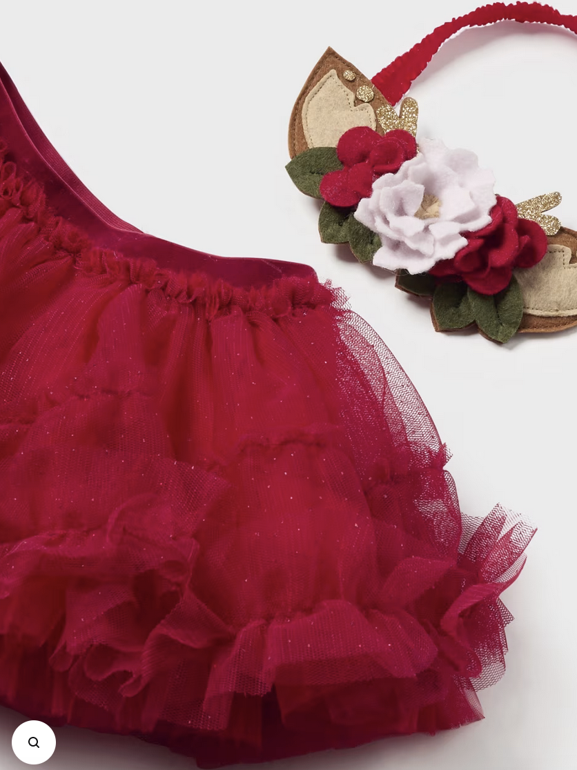 Mayoral 2803 70 Skirt/Diadem Set Red