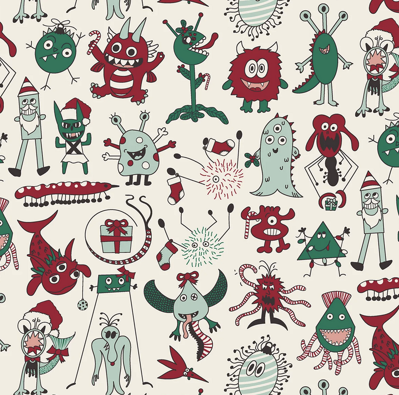 Kickee Pants L/S  Tee-Merry Monsters