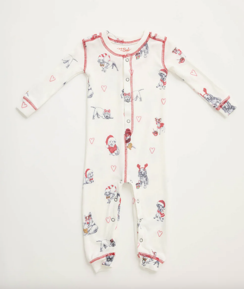 P.J. Salvage romper candycane lane