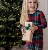 Kickee Pants L/S Pajama Set-Peacock Plaid