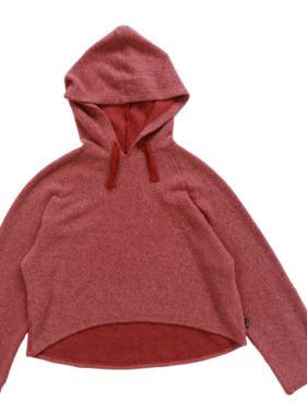 T2Love HI LOW HOODY W/WIDE STRING (REVERSED) RED