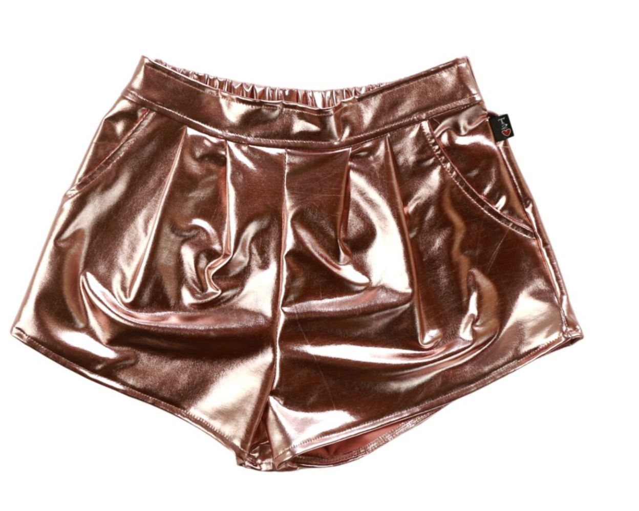 T2Love PLEATED FRONT SHORT-Rose Gold