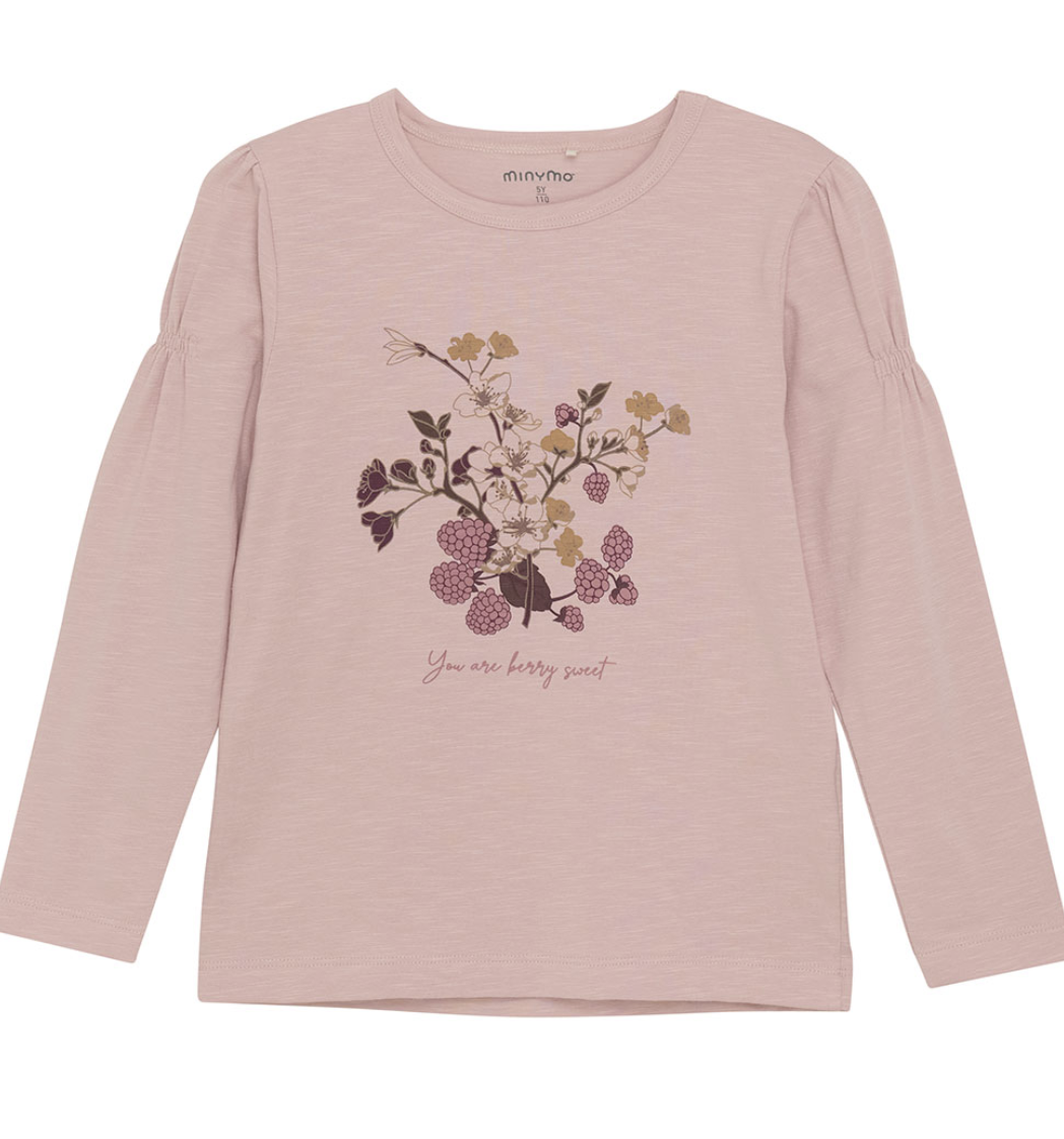 Minymo L/S Tee 123700 Pale Mauve