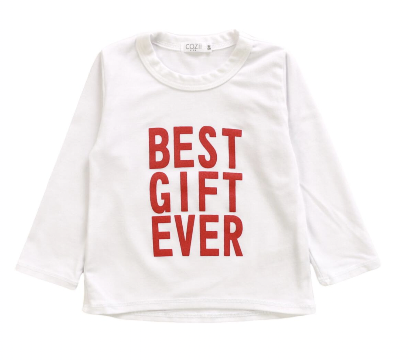 Cozii L/S CREW TEE-BEST GIFT EVER