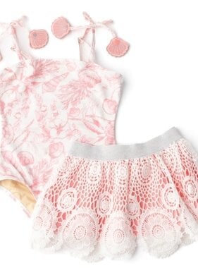 Shade Critters 1pc & skirt - seaside toile