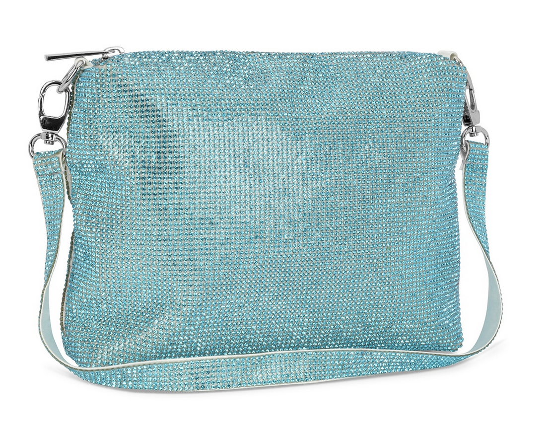 Iscream Aquamarine Crystal Crossbody Bag 810-2249