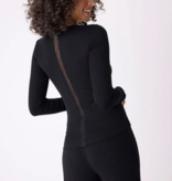 P.J. Salvage L/S Lacey Basics Tee-Black