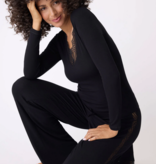 P.J. Salvage L/S Lacey Basics Tee-Black