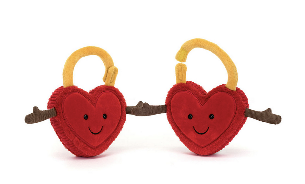 Jellycat Amuseables Val & Tina Love Locks A4LLO