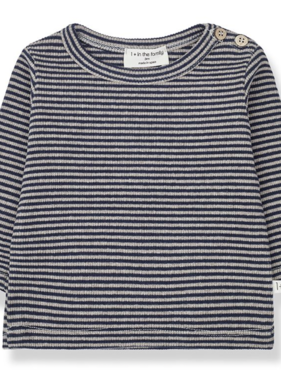 1 + in the Family Kerem L/S Top Navy/Taupe