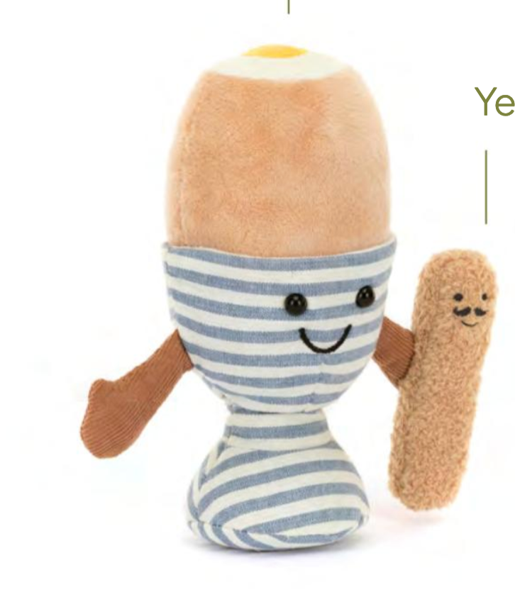 Jellycat Amuseables Eggetha Egg & Lance Soldier
