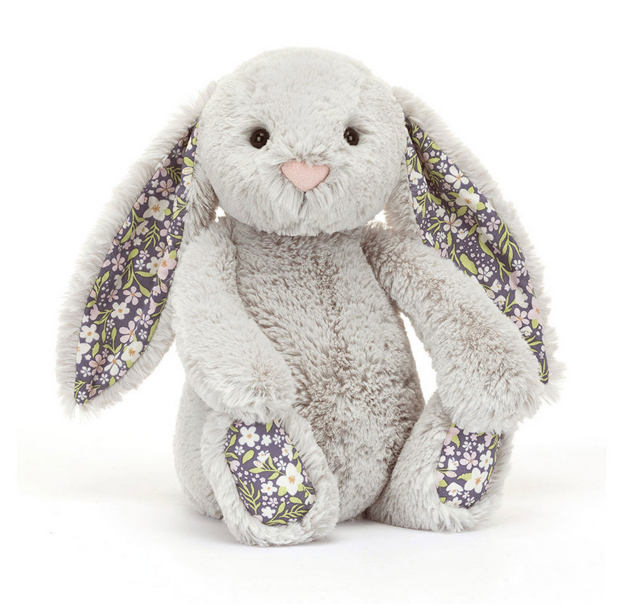 Jellycat Blossom Silver (Grey) Bunny 'Bloom' Original BPM3BJ