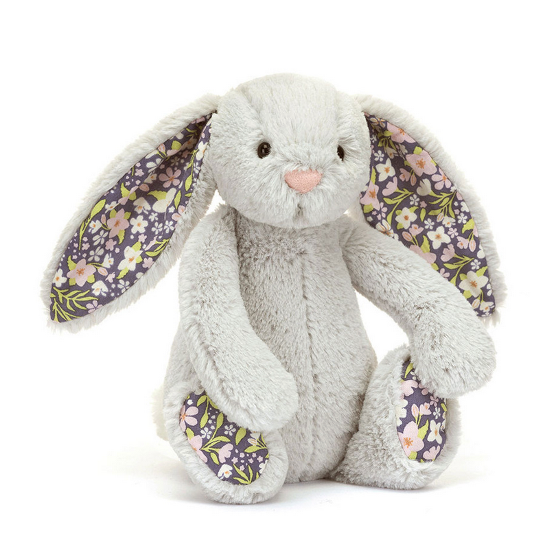 Jellycat Blossom Silver (Grey) Bunny 'Bloom' Little  BPS6BJ