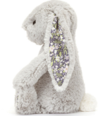 Jellycat Blossom Silver (Grey) Bunny 'Bloom' Little  BPS6BJ