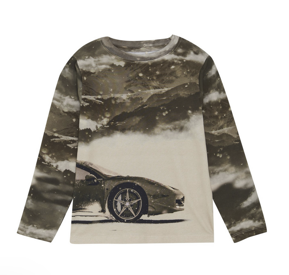 Minymo L/S Tee Car Green 133584