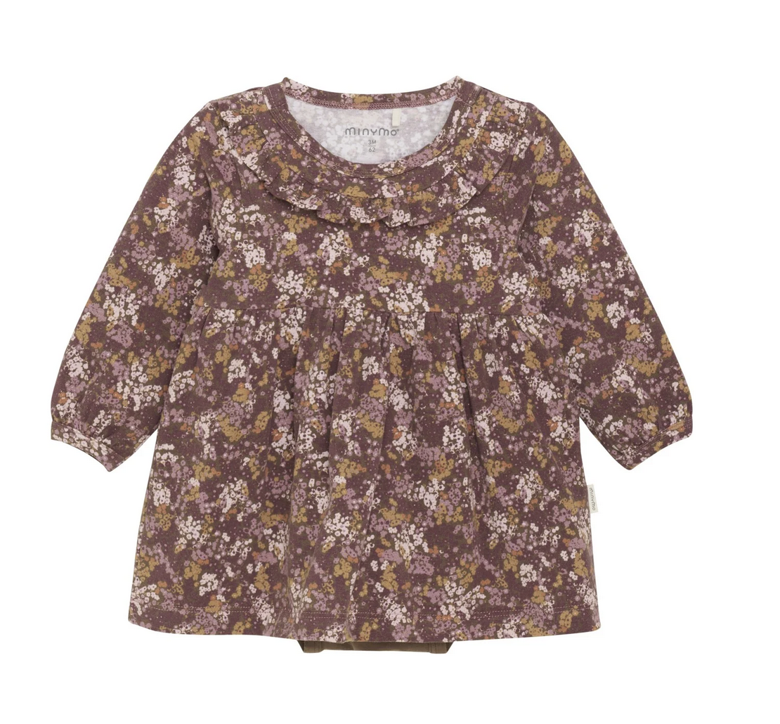 Minymo Dress LS AOP 113725-Carafe Floral