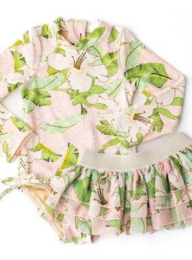 Shade Critters 1pc & tutu - ls- Hibsicus Botanical Pink