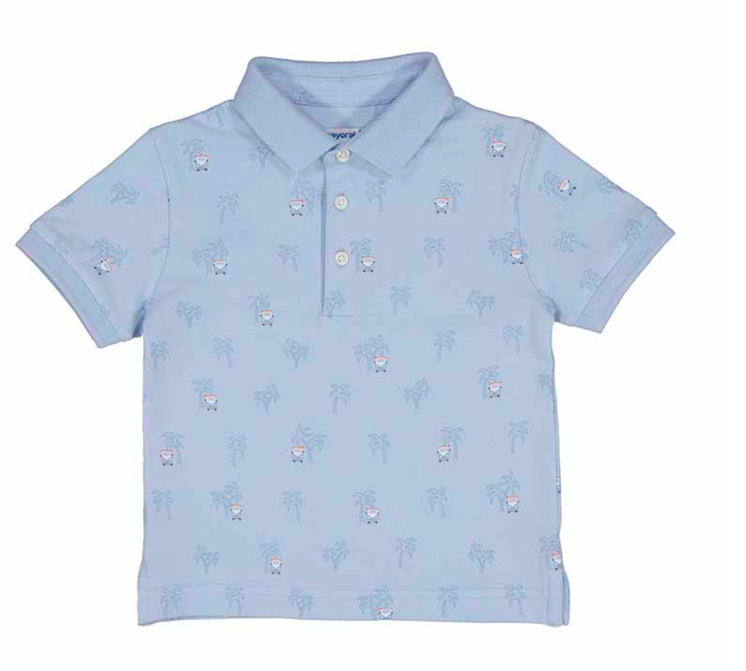 Mayoral 1109 66 S/s polo Palms-Sky
