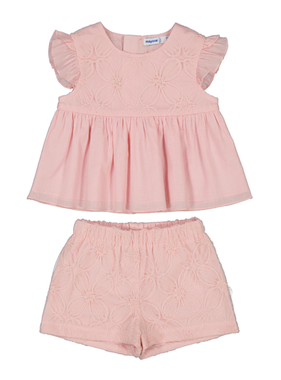 Mayoral 1261 26 Short Set-Rose LAST ONE Size 2