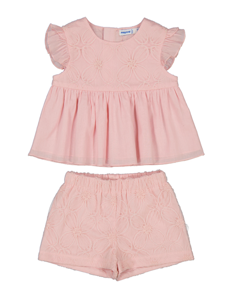 Mayoral 1261 26 Short Set-Rose