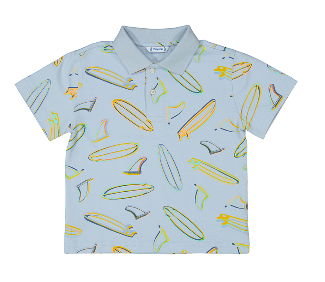 Mayoral 3110 15 S/s polo Boards-Sky
