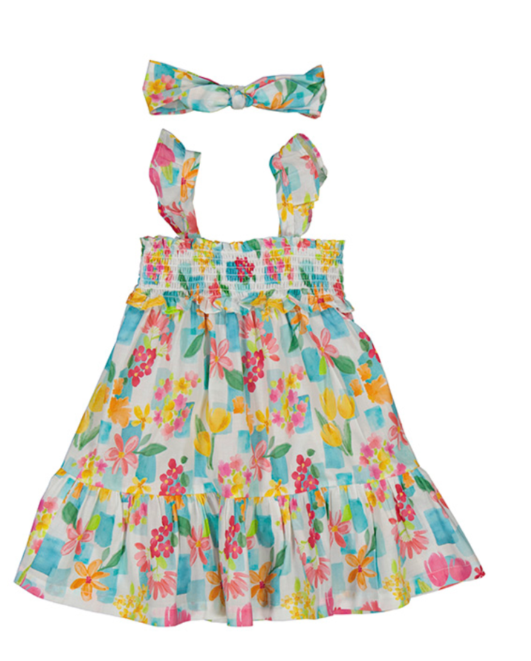 Mayoral 3939 45 Printed Dress-Agate