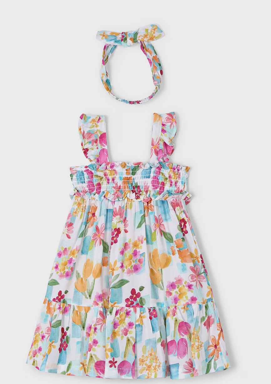 Mayoral 3939 45 Printed Dress-Agate