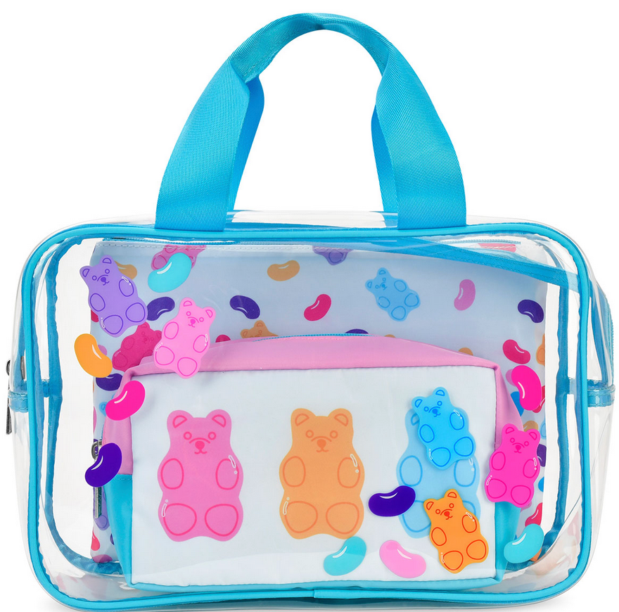 Iscream Jelly Bears Cosmetic Bag Trio 810-2295