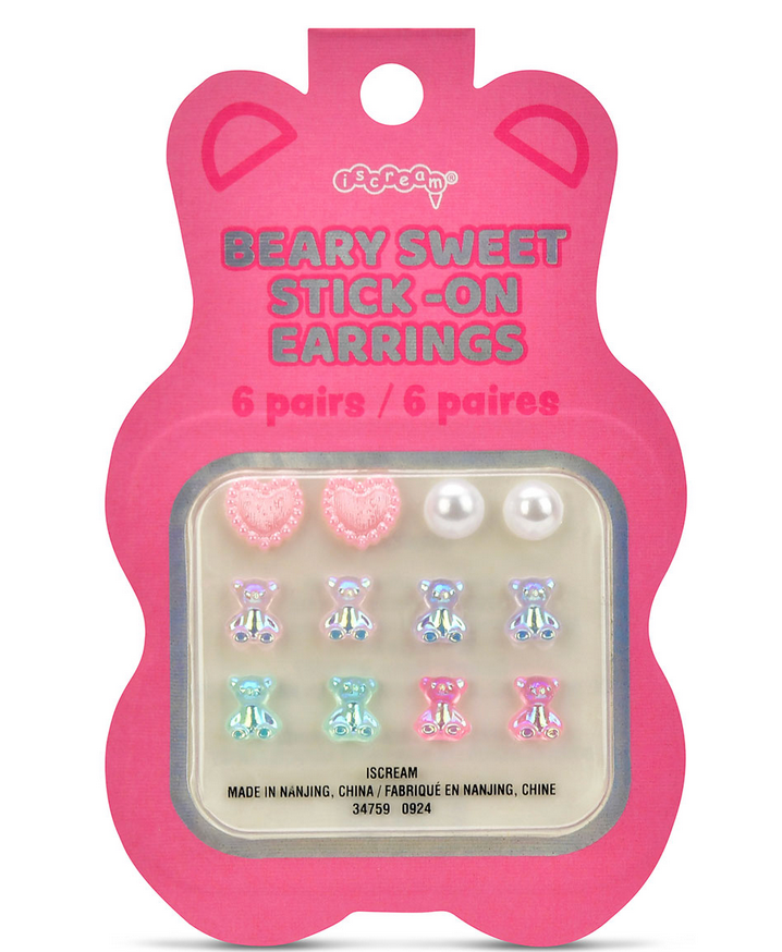 Iscream Beary Sweet Stick On Earrings 815-362