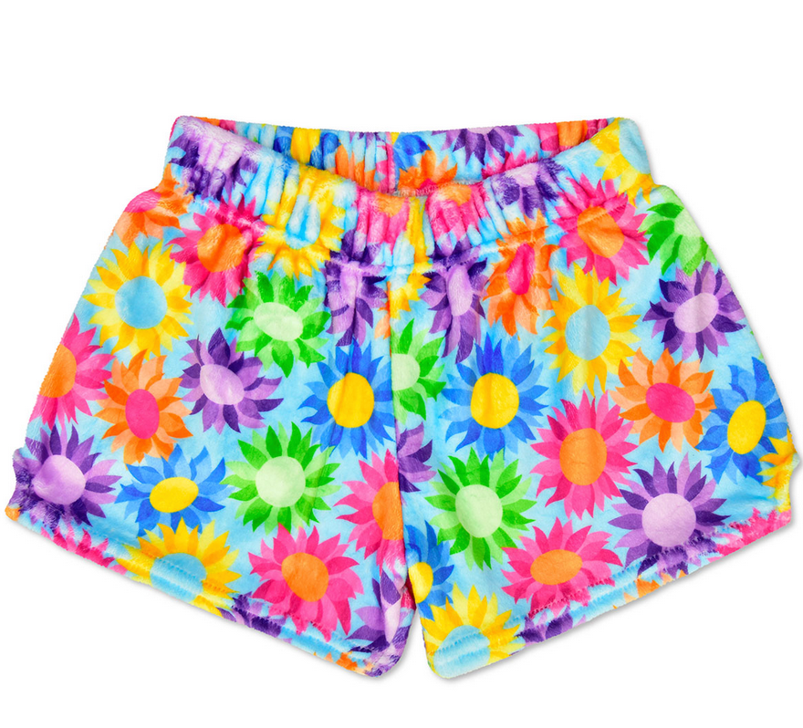 Iscream Colorful Sunflowers Plush Shorts 820-3509