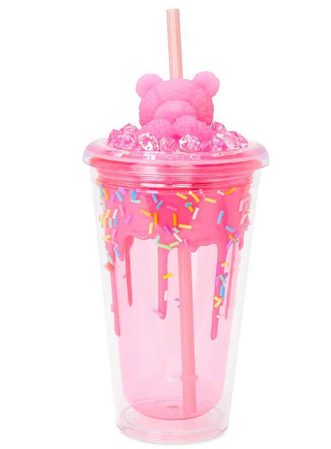 Iscream Pink Bear Sprinkles Tumbler 870-219