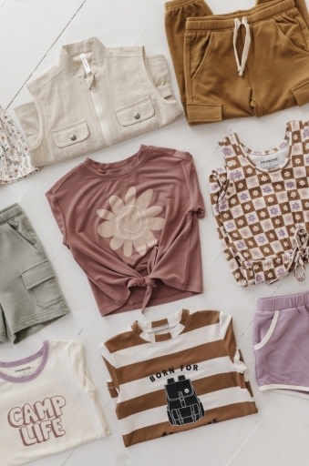 Babysprouts GIRL'S TIE FRONT SHIRT