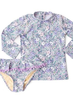 Shade Critters Rash Guard Set - Flower Power Purple