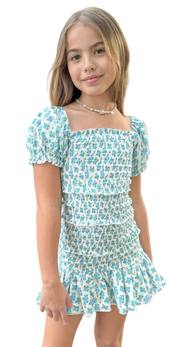 Summer Loving Milou Dress-Blue Floral