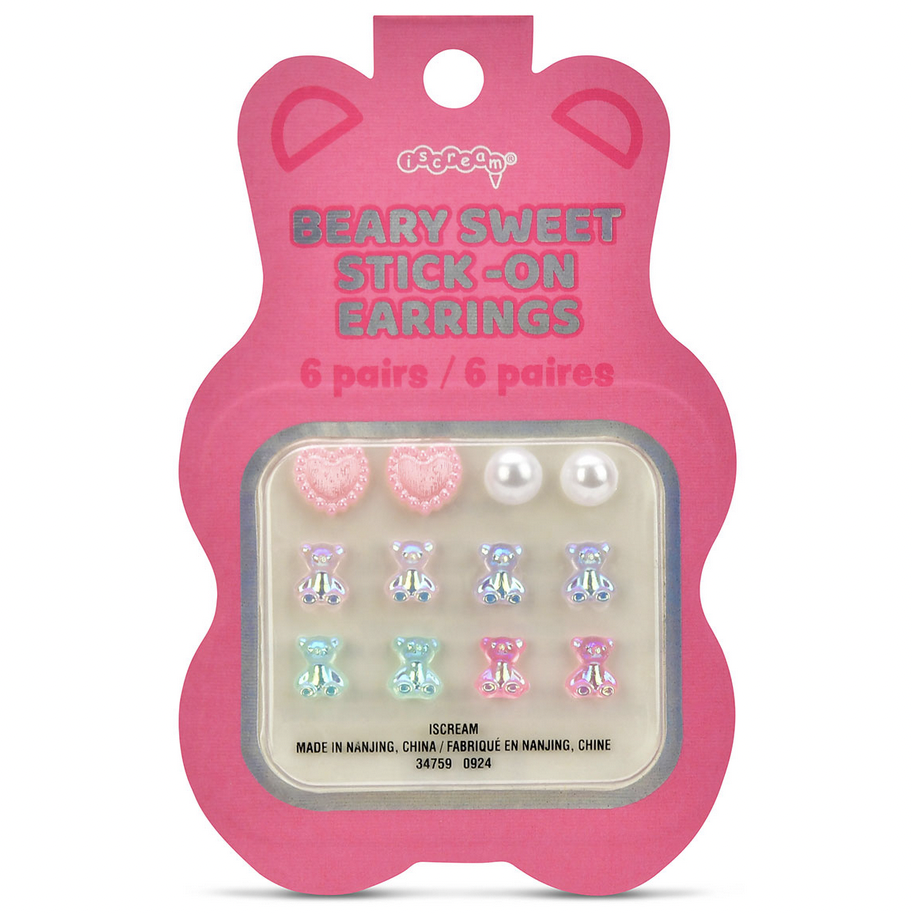 Iscream Beary Sweet Stick On Earrings 815-362