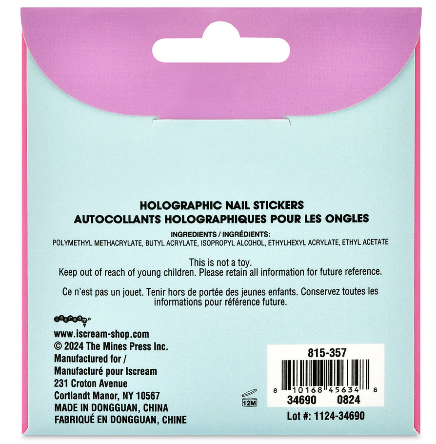 Iscream Holographic Nail Stickers 815-357