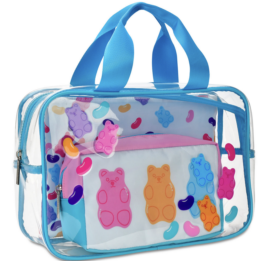 Iscream Jelly Bears Cosmetic Bag Trio 810-2295