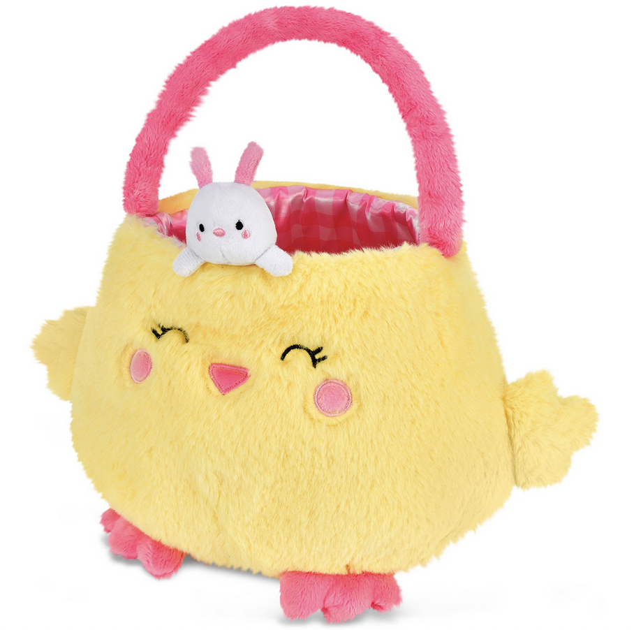Iscream Hoppy Chick Basket Plush 780-4530