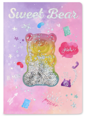 Iscream Gummy Bear Shaky Glitter Journal 724-976