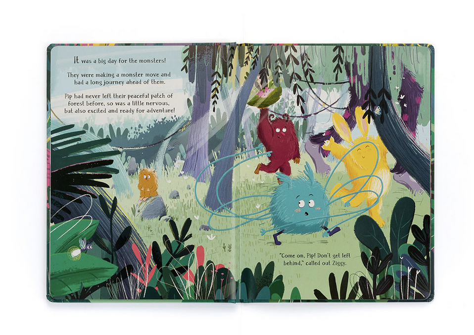 Jellycat A Monster Called Pip Book BK4MCP