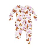 Angel Dear Monarch Butterflies/Milkweed Zip Footie