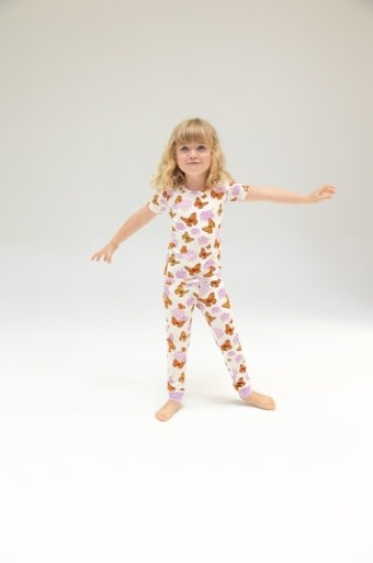 Angel Dear Monarch Butterflies And Milkweed S/S Loungewear Set