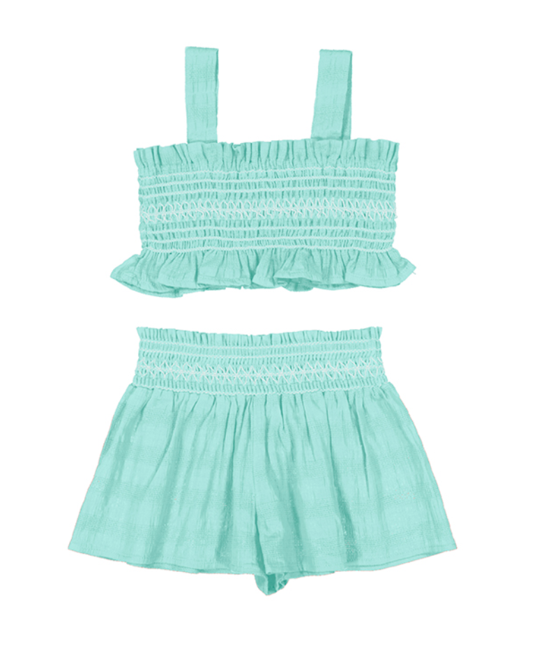 Mayoral 3216 75 Short set  aqua
