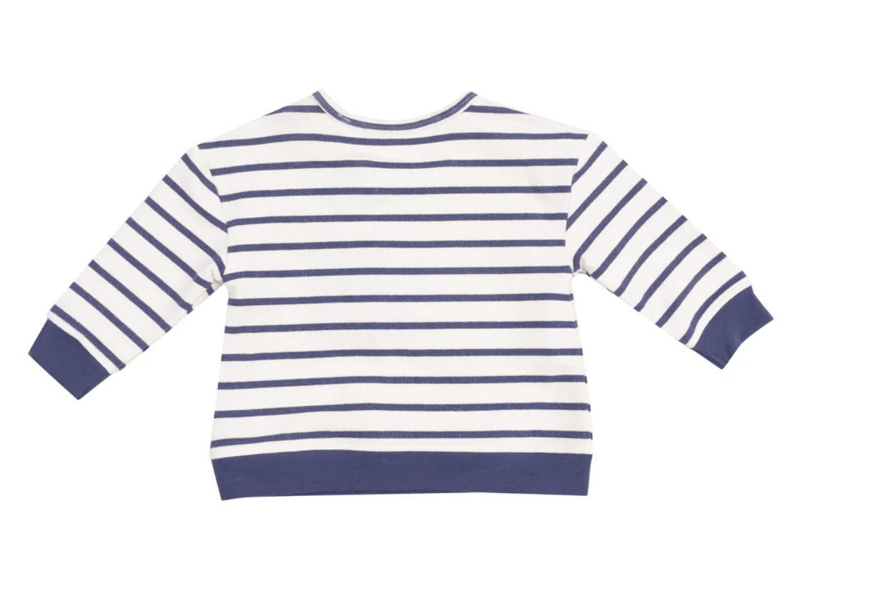 Angel Dear Stripe Sweat Shirt/Short Set 818A-S25-NST