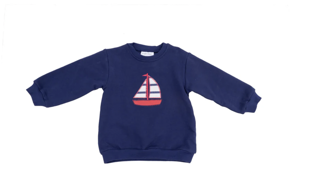 Angel Dear Sailboat  Sweatshirt/Short Set 817A-S25-SFT