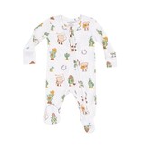 Angel Dear Avocado Toast Western 2 Way Zipper Footie