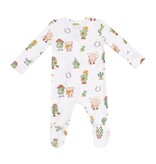Angel Dear Avocado Toast Western 2 Way Zipper Footie