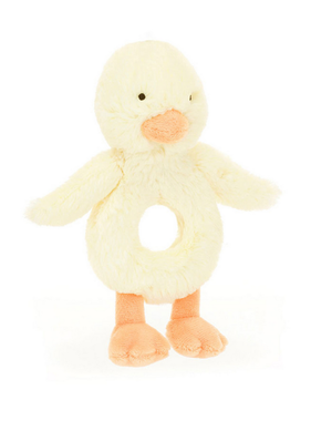 Jellycat Bashful Duckling Ring Rattle  BRR4DCK