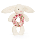 Jellycat Blossom Cream Bunny 'Berry' Ring Rattl BRR4M